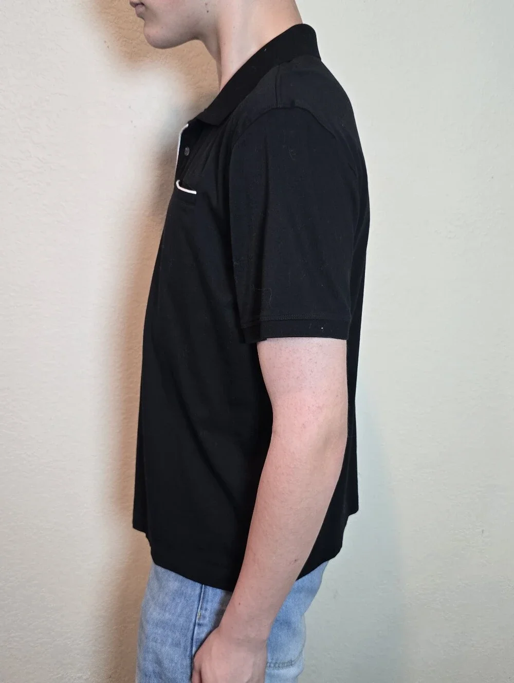 Banana Republic Luxury Performance Polo Shirt Black Size Large